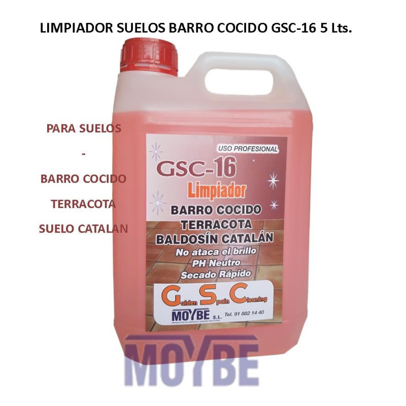 LIMPIADOR SUELOS BARRO COCIDO GSC-16 5 Lts.