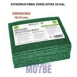 ESTROPAJO FIBRA FUERTE 15x20 10 Uds. 10 Uds.
