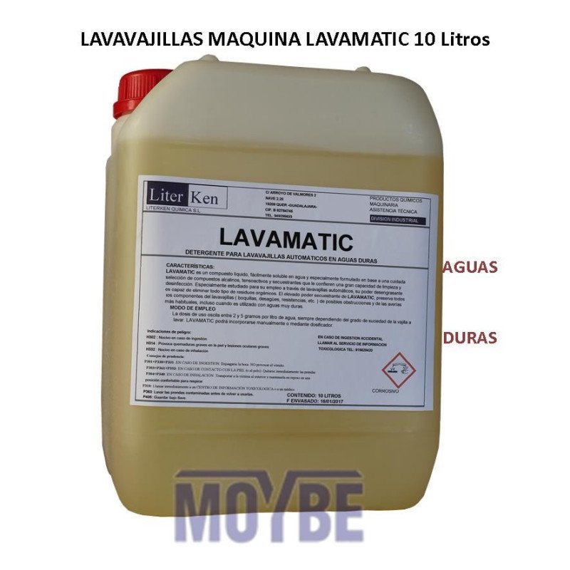 LAVAVAJILLAS MAQUINA EXTRA AGUAS DURAS 12 Kgs.