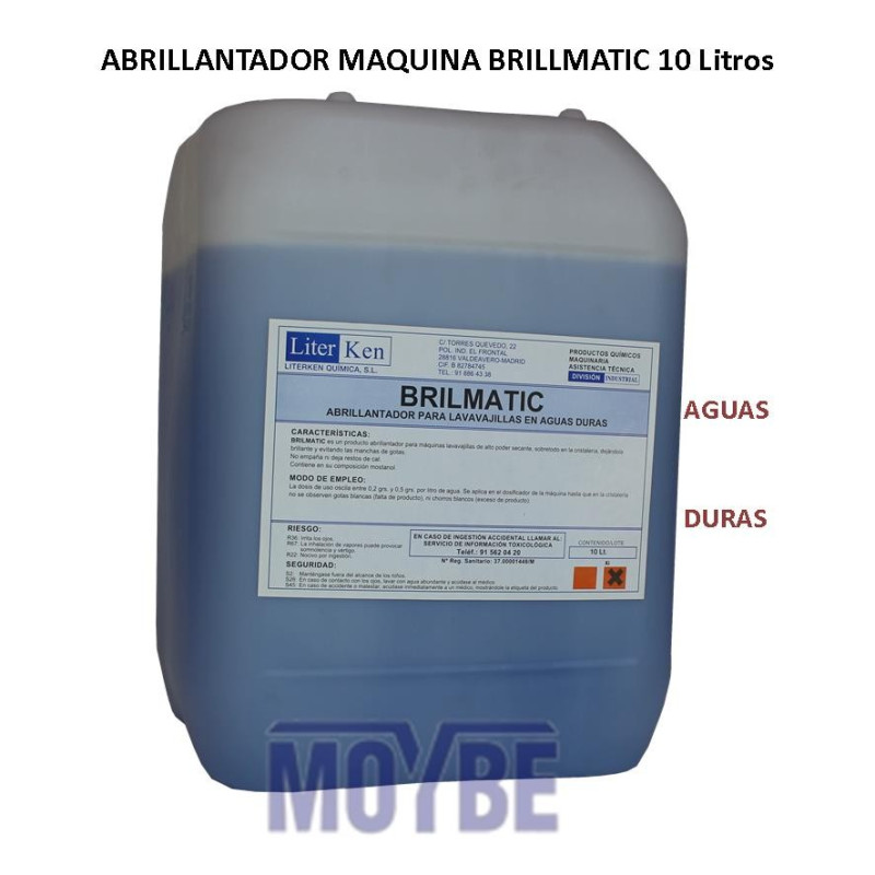 ABRILLANTADOR LAVAVA. EXTRA AGUAS DURAS 10 Lts.