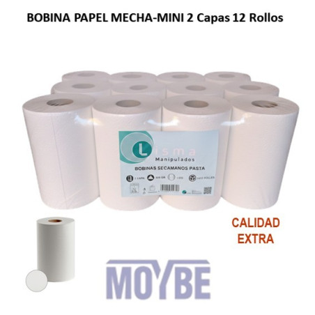 PAPEL MECHA MINI PASTA 2 Capas (12 Uds.)