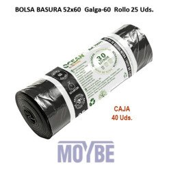 BOLSA BASURA 52x60 G-60 Rollo 25 Uds.