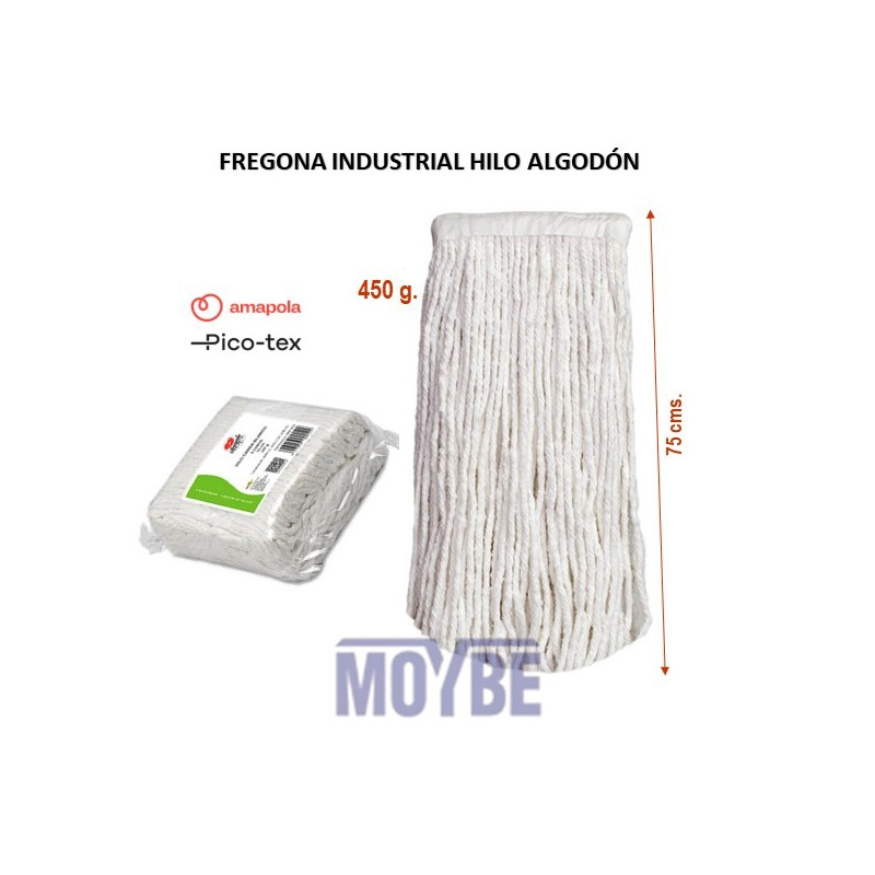 FREGONA INDUSUSTRIAL HILO ALGODON BLANCO T/350