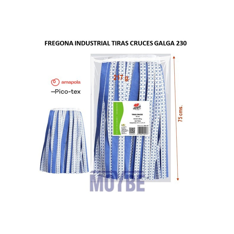 FREGONA INDUSTRIAL TIRAS CRUCES GALGA-230