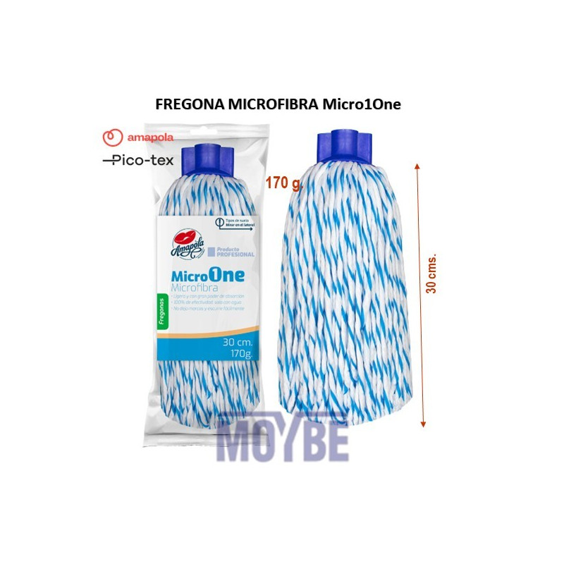 FREGONA MICRO ONE BICOLOR AZUL/BLANCA P-170