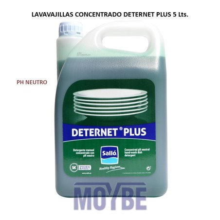 LAVAVAJILLAS SUPERCONCENTRADO DETERNET PLUS 5 Lts.