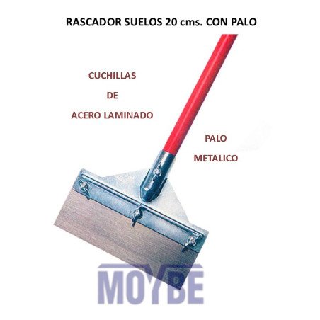 RASCADOR SUELOS CON PALO 20 Cms.