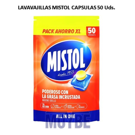 LAVAVAJILLAS MAQUINA MISTOL CAPSULAS  50 Uds.