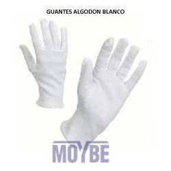 GUANTES ALGODON BLANCO