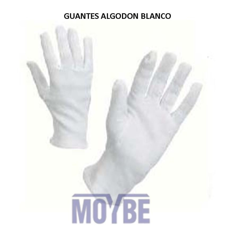 GUANTES ALGODON BLANCO