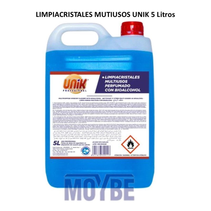 LIMPIACRISTALES/MULTIUSOS  UNIK 5 Litros