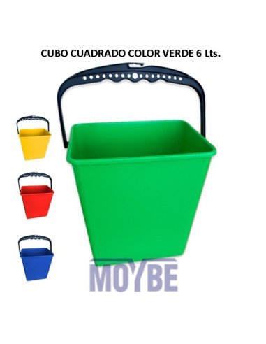 CUBO CUADRADO VERDE 6 Litros