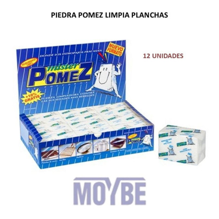 PIEDRA PLANCHAS MISTER POMEZ 12 Unidades