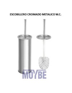 ESCOBILLERO CROMADO METALICO WC
