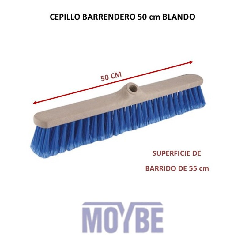 ESCOBON PLASTIK AGUJERO LATERAL 50 CM.