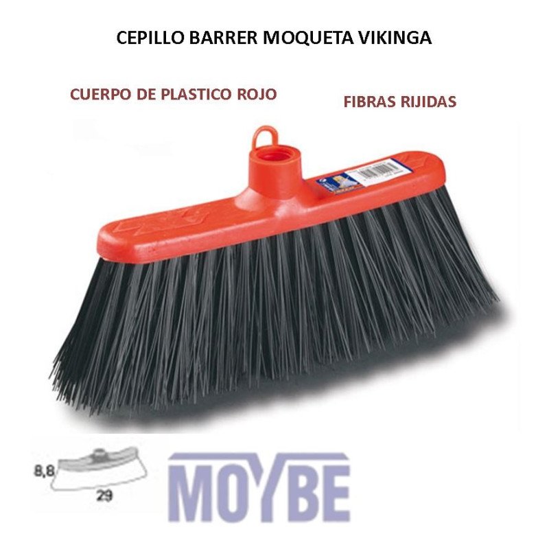 CEPILLO SIN MANGO MOQUETA VIKINGA