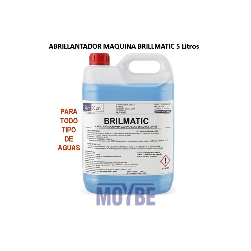 ABRILLANTADOR LAVAVA. EXTRA AGUAS DURAS 5 Lts.