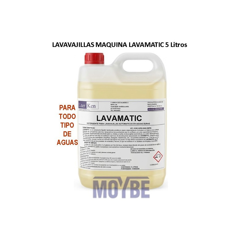 LAVAVAJILLAS MAQUINA  EXTRA AGUAS DURAS 6 Kgs.