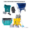 CUBO CON PRENSA THOR PLUS 30 Litros AZUL