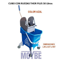 CUBO CON PRENSA THOR PLUS 30 Litros AZUL